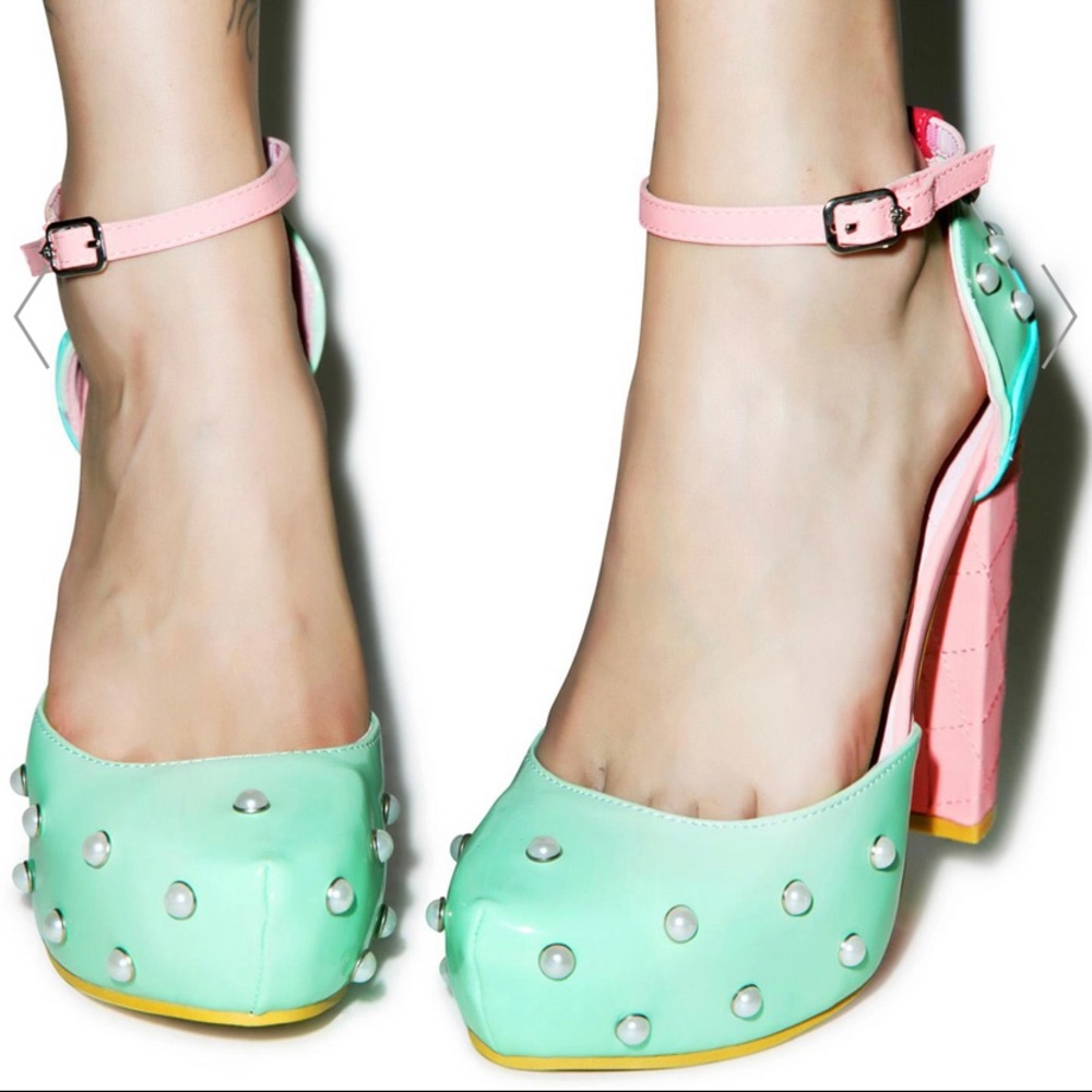 NWT Iron Fist Lick Me Platform Heels 🍦🍦🍦